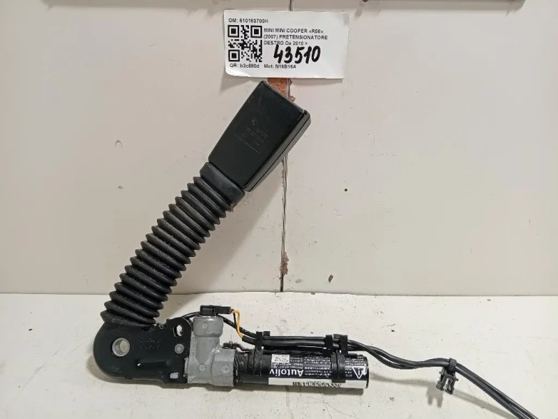 Pretensionatore Destro 610183700H Mini MINI Cooper R56 2007