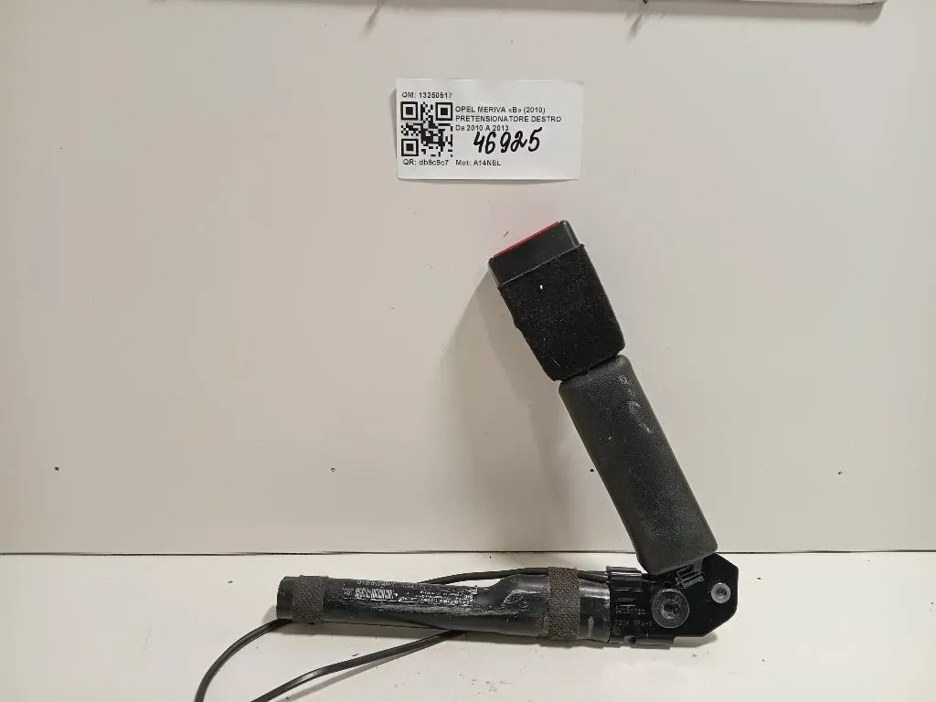 Pretensionatore Destro 13250517 Opel Meriva B 2010