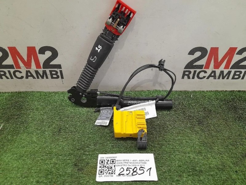 Pretensionatore Sinistro 34050060C Bmw Serie 1 E87 Berlina 2005