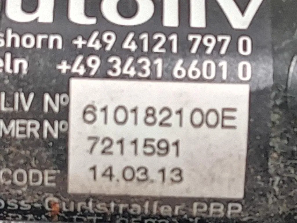 Pretensionatore Sinistro 610183700H Mini MINI Cooper R56 2007