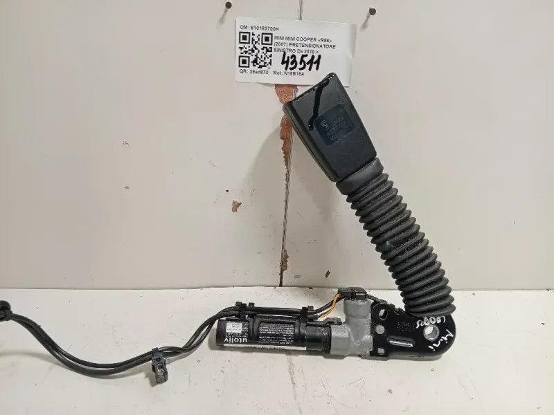 Pretensionatore Sinistro 610183700H Mini MINI Cooper R56 2007