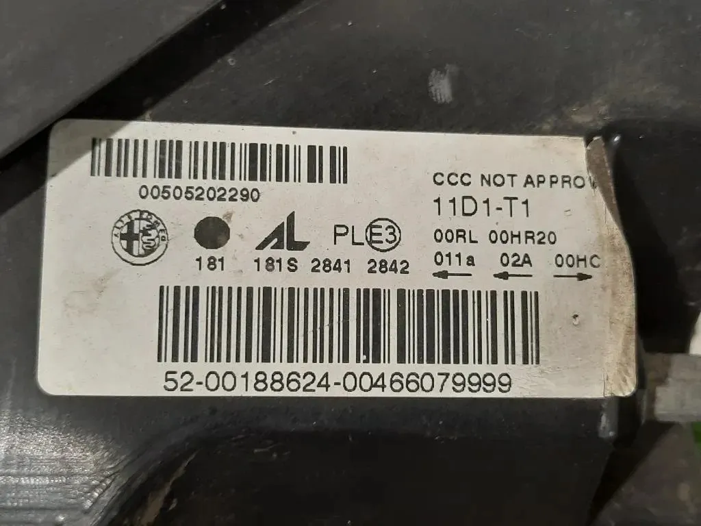 Proiettore ANT DX 46602748 Alfa Romeo Giulietta 2010