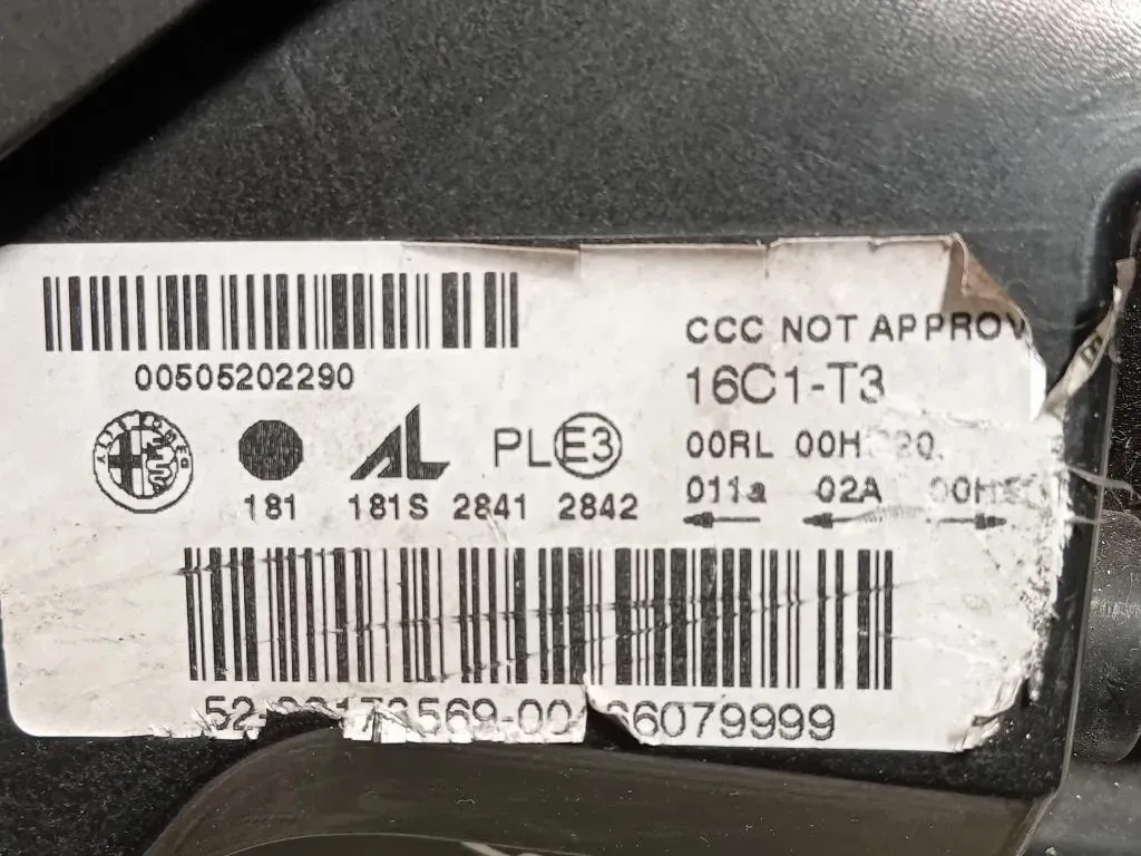 Proiettore ANT DX 46602748 46600711 Alfa Romeo Giulietta 2013