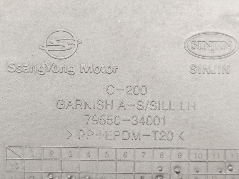 Sottoporta DX 79550-34001 Ssangyong Korando III 2011