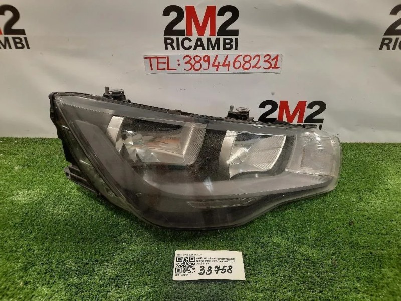 Proiettore ANT DX 8K0 941 004 A Audi A1 8XA Sportback 2012