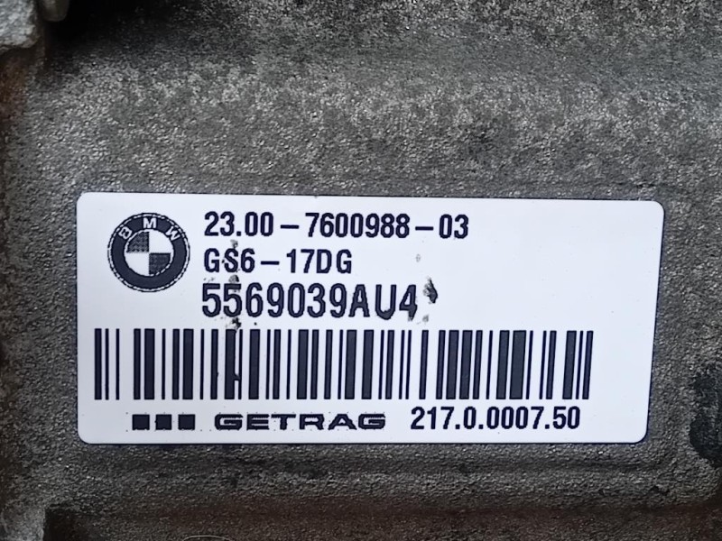 Cambio 6 MARCE MANUALE Bmw Serie 1 F20 Berlina 2012