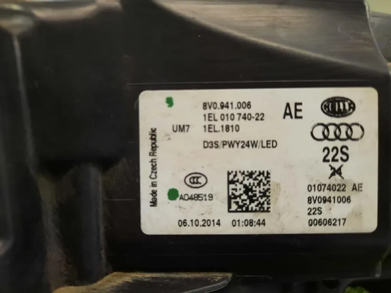 Proiettore ANT DX 8V0941006AE Audi A3 8V1 2012