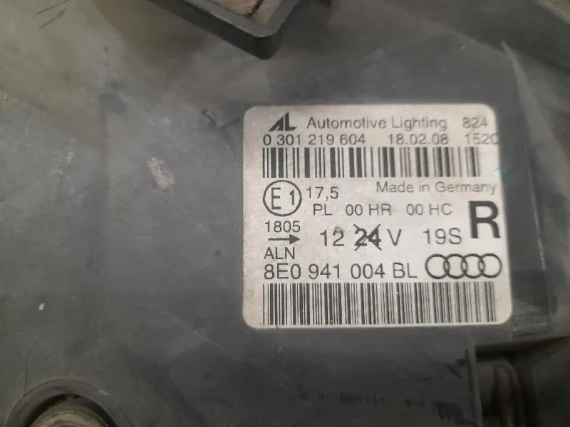 Proiettore ANT DX 8E0941004BL Audi A4 8ED Avant 2005