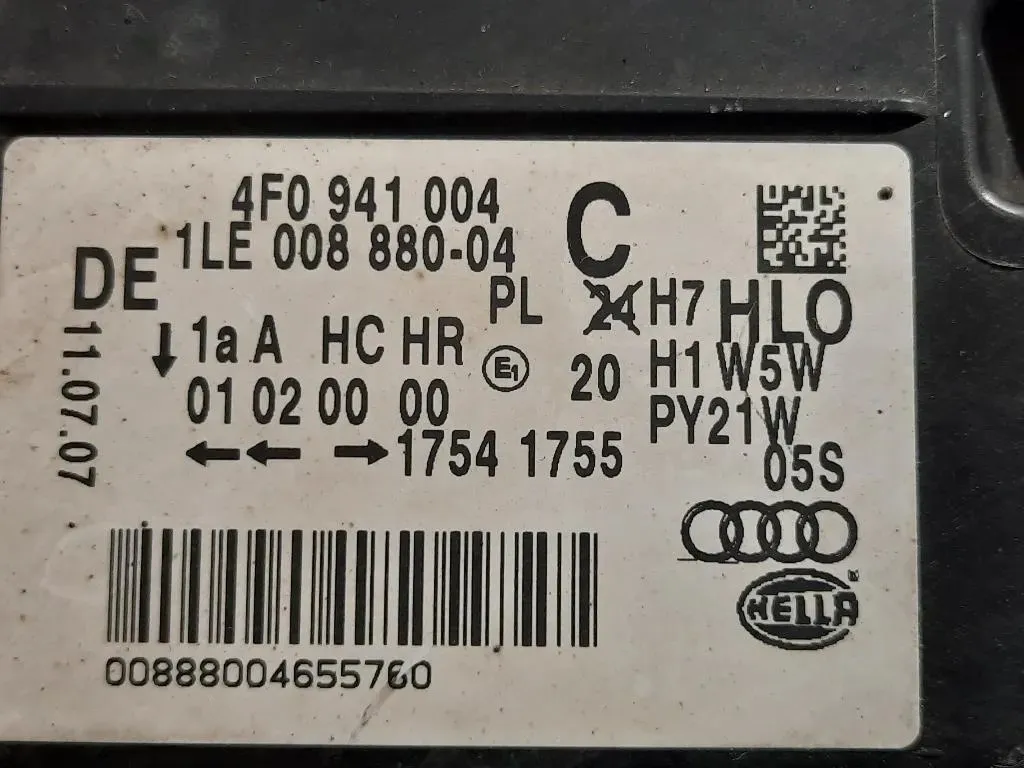 Proiettore ANT DX 4F0 941 004 Audi A6 4F2 2008