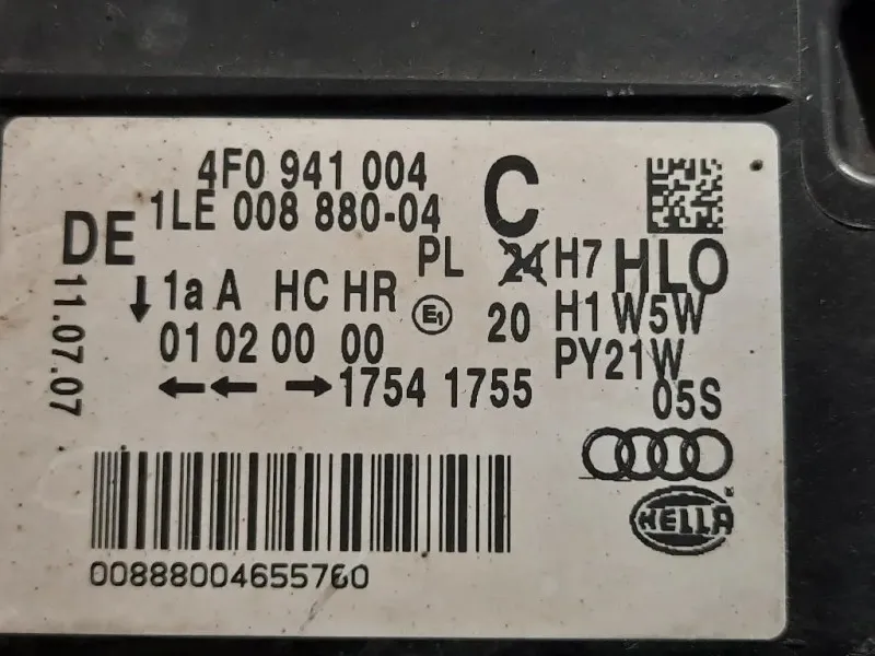 Proiettore ANT DX 4F0 941 004 Audi A6 4F2 2008