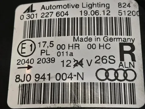 Proiettore ANT DX 8J0941004N Audi TT 8J3 2007