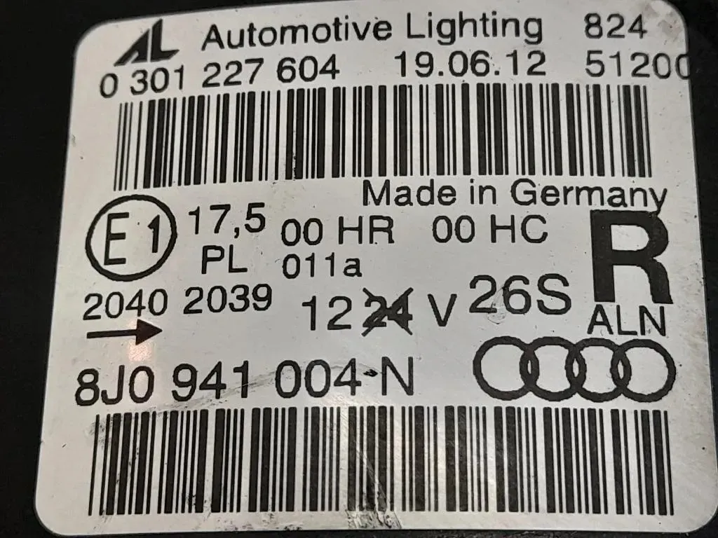 Proiettore ANT DX 8J0941004N Audi TT 8J3 2007