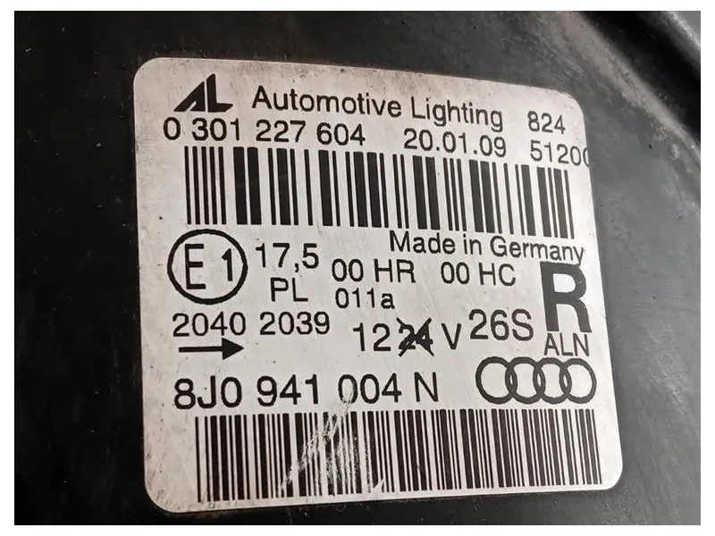 Proiettore ANT DX 8J0 941 004 N 8J0941004N Audi TT 8J3 2010