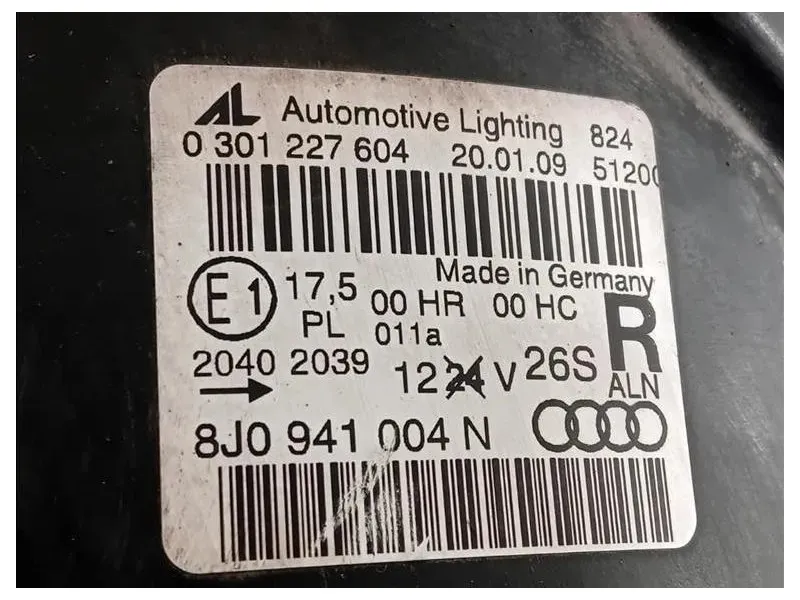 Proiettore ANT DX 8J0 941 004 N 8J0941004N Audi TT 8J3 2010