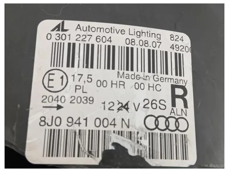 Proiettore ANT DX 8J0 941 004 N Audi TT 8J3 2010