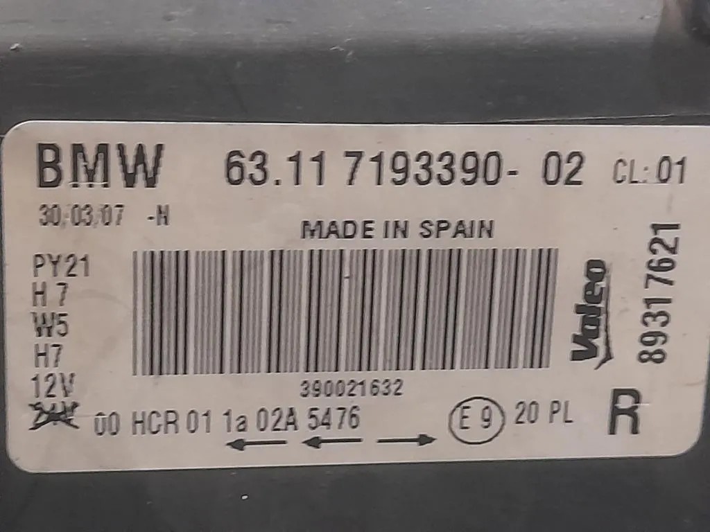 Proiettore ANT DX 719339002 Bmw Serie 1 E81 Berlina 2005