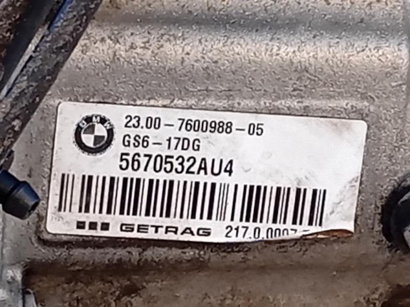 Cambio GS6-17DG 6 MARCE MANUALE Bmw Serie 1 F20 Berlina 2012