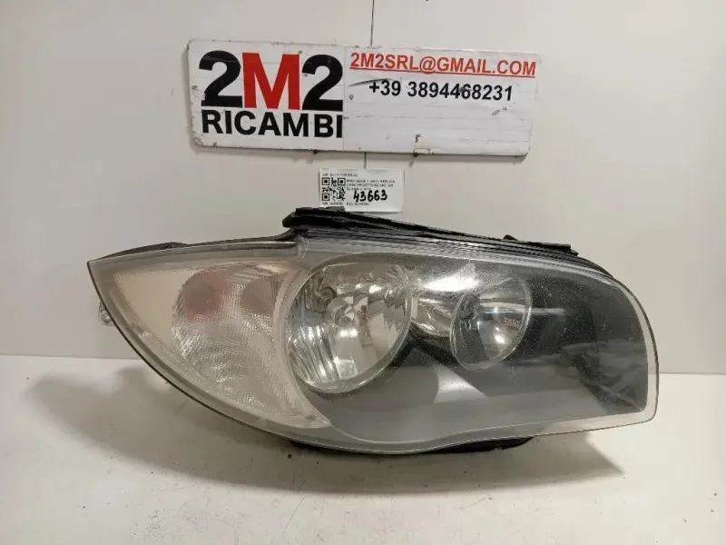 Proiettore ANT DX 6311 7193390-03 Bmw Serie 1 E87 Berlina 2005