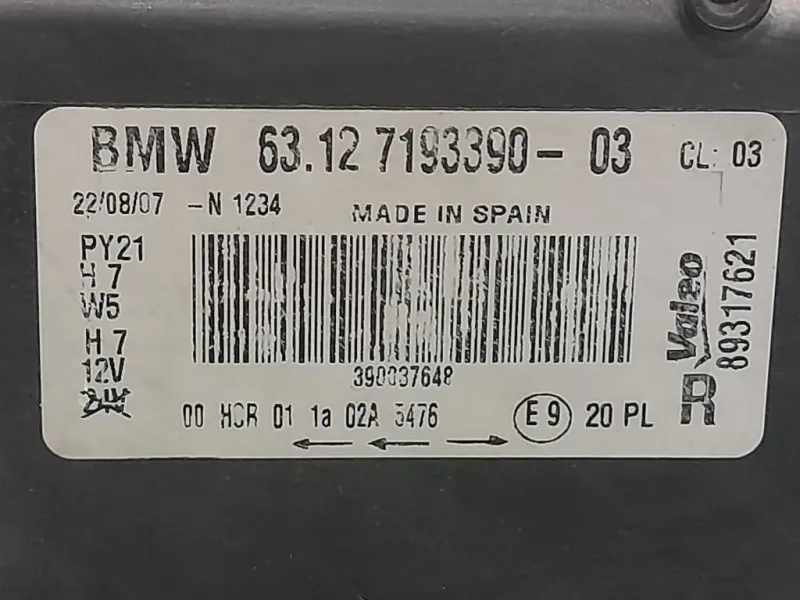 Proiettore ANT DX 89317621 Bmw Serie 1 E87 Berlina 2005