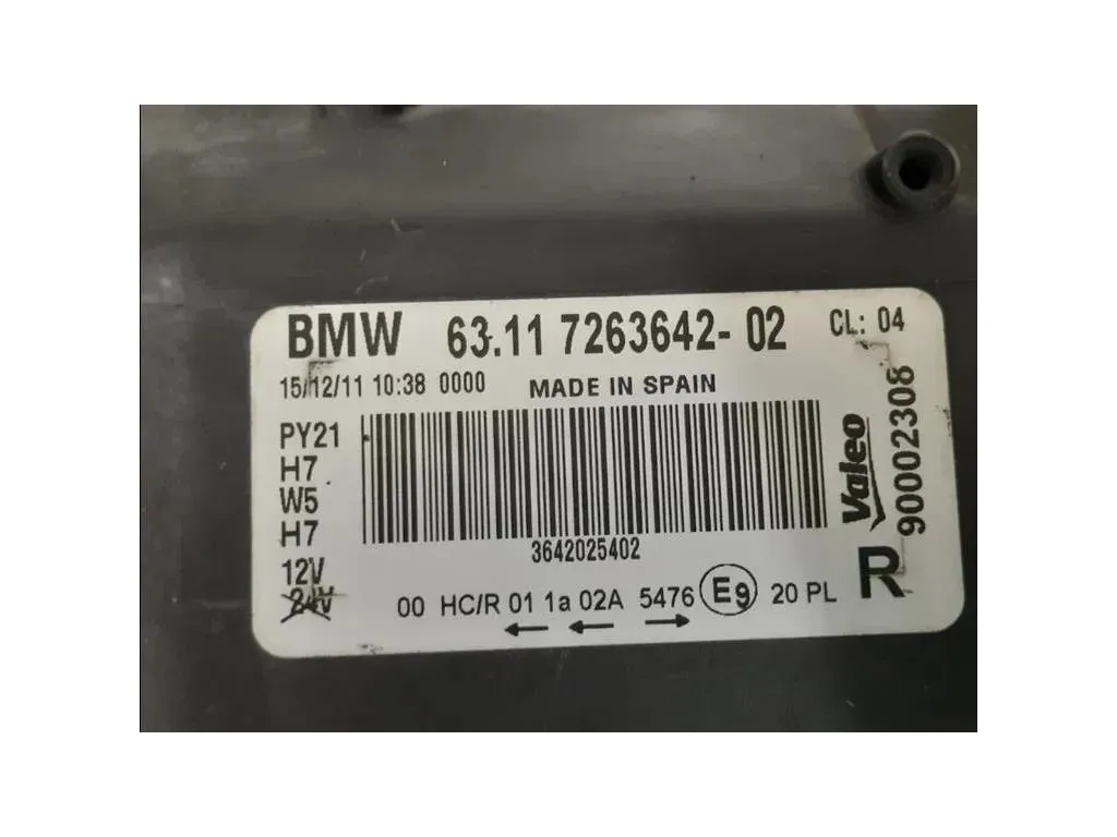 Proiettore ANT DX 7263642-02 Bmw Serie 1 E87 Berlina 2005