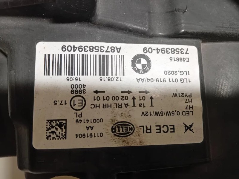 Proiettore ANT DX A8735839409 Bmw Serie 1 F20 Berlina 2015