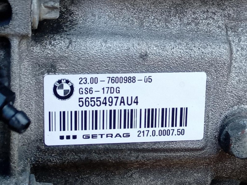 Cambio 2170000750 GS6-17DG 6 MARCE MANUALE Bmw Serie 1 F20 Berlina 2012