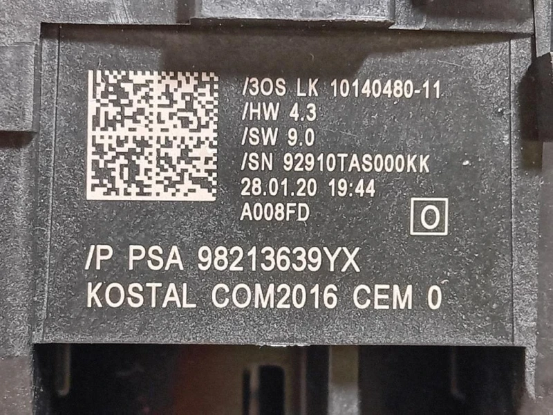 Devioguida Completo 98213639YX CONTATTO SPIRALATO Opel Corsa F 2019