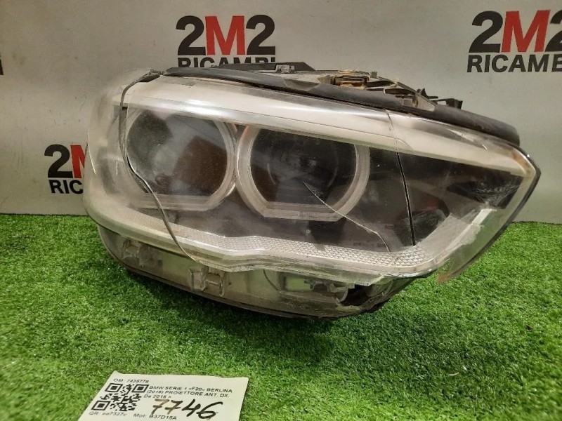 Proiettore ANT DX 7435778 Bmw Serie 1 F20 Berlina 2015
