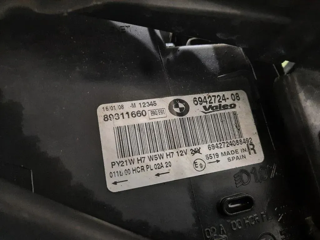 Proiettore ANT DX 63116942724 89311660 Bmw Serie 3 E90 Berlina 2005