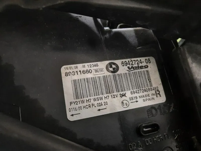 Proiettore ANT DX 63116942724 89311660 Bmw Serie 3 E90 Berlina 2005