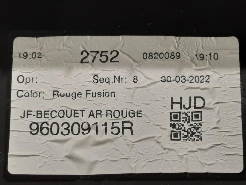 Spoiler Frangivento POST 960309055R Dacia Duster II 2018