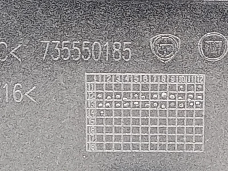 Spoiler Frangivento POST 735550185 Fiat 500L 2013