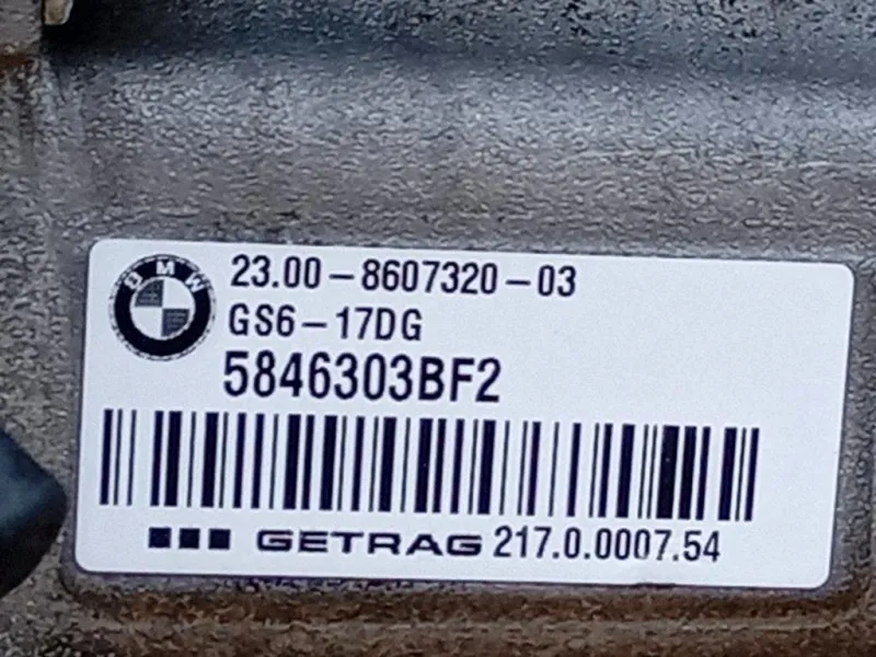 Cambio GS6-17DG 2300760732003 6 MARCE MANUALE Bmw Serie 1 F20 Berlina 2012