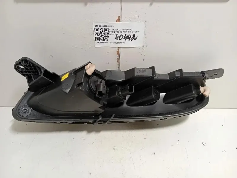 Proiettore ANT DX 9833480480-03 Citroen C3 III 2016