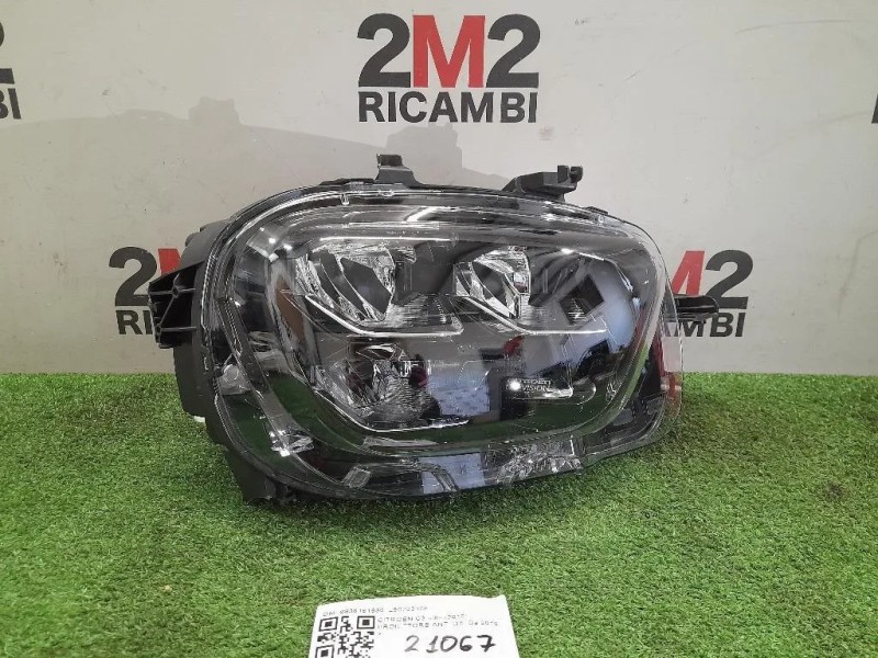 Proiettore ANT DX 9836161580 L90203168 Citroen C3 III 2016
