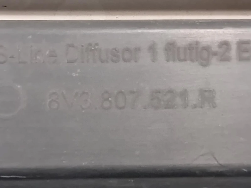 Spoiler Paraurti POST 8V3807521R Audi A3 8VA Sportback 2012