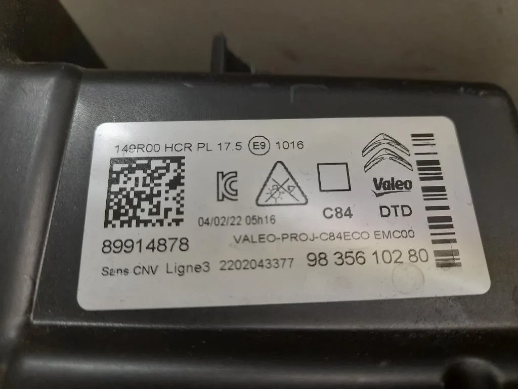 Proiettore ANT DX 89914878 Citroen C5 Aircross 2018