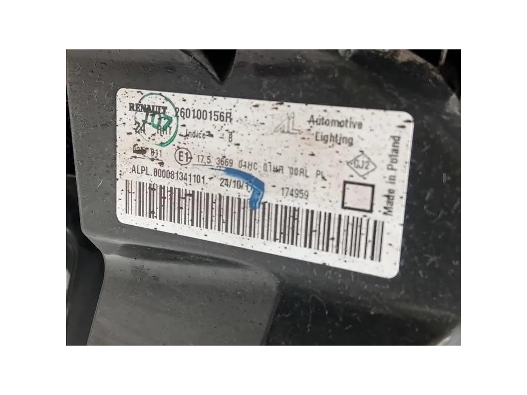 Proiettore ANT DX 260100156R ATTENZIONE AI DIFFETTI Dacia Duster I 2014