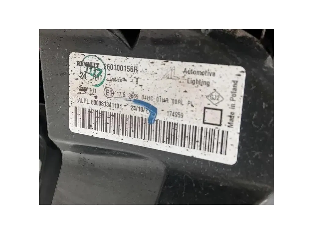 Proiettore ANT DX 260100156R ATTENZIONE AI DIFFETTI Dacia Duster I 2014