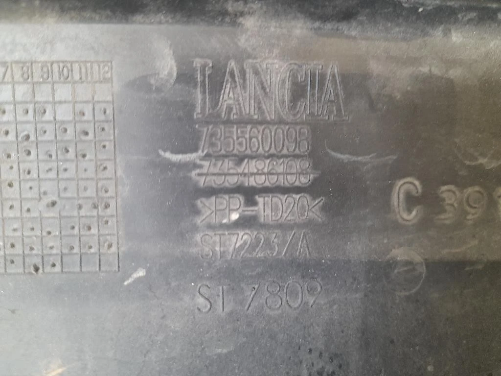 Spoiler Paraurti POST 735560098 Lancia Ypsilon III 2011