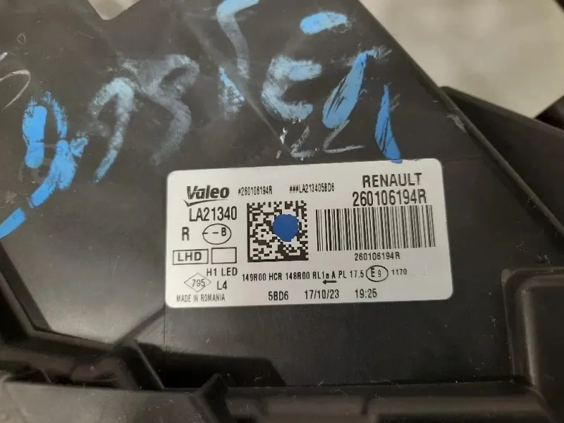 Proiettore ANT DX 260106194R Dacia Duster II 2018