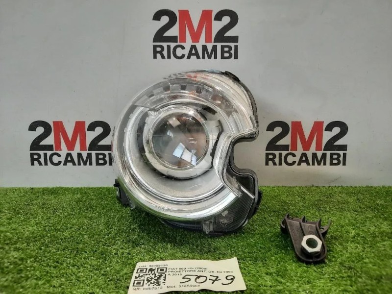 Proiettore ANT DX 52059130 Fiat 500 II 2008