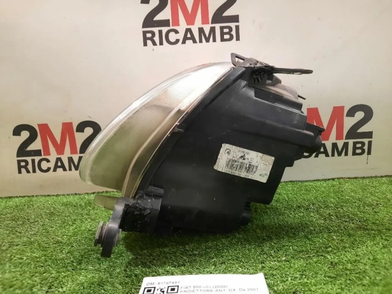 Proiettore ANT DX 51787491 Fiat 500 II 2008