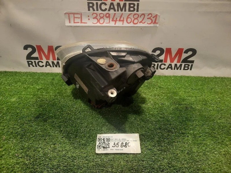 Proiettore ANT DX 45540748 DX Fiat 500 II 2008