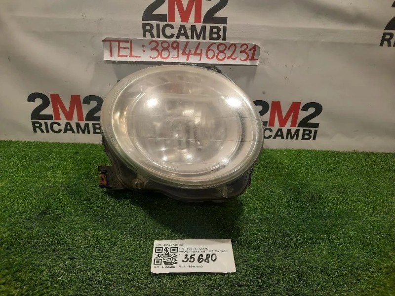 Proiettore ANT DX 45540748 DX Fiat 500 II 2008