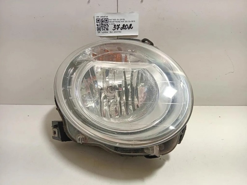 Proiettore ANT DX 45540748 Fiat 500 II 2015