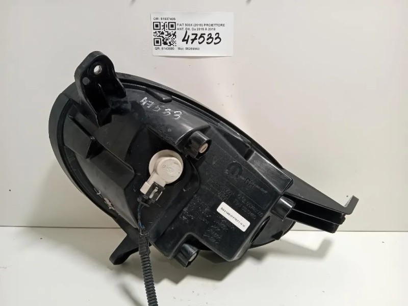 Proiettore ANT DX 51937405 Fiat 500X 2015