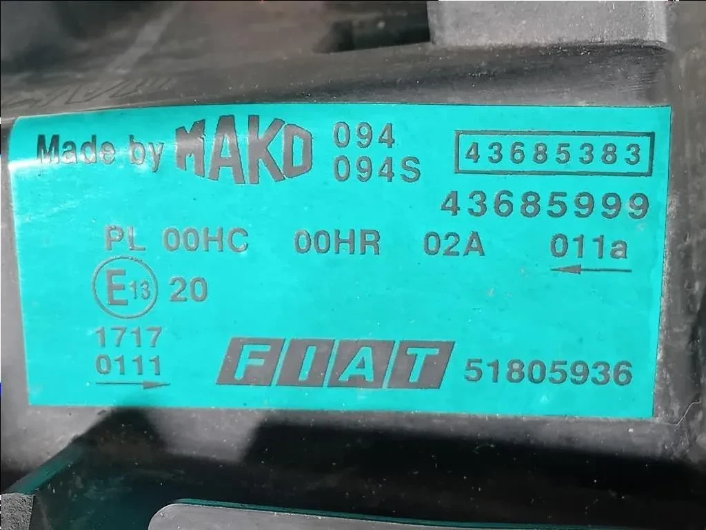 Proiettore ANT DX 43685999 Fiat Doblò III 2015