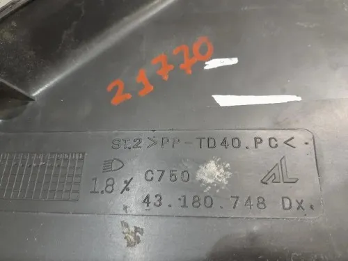 Proiettore ANT DX 43180748 Fiat Ducato 250 2007