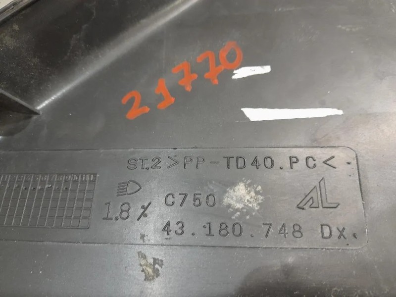 Proiettore ANT DX 43180748 Fiat Ducato 250 2007